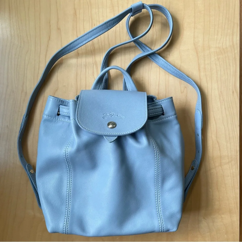 Longchamp Le Pliage Cuir Backpack - Picture 1 of 6